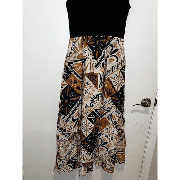 Anthropologie  Print Twofer Boho Sleveless  Women's Midi Dress Size XS - Picture 4 of 8